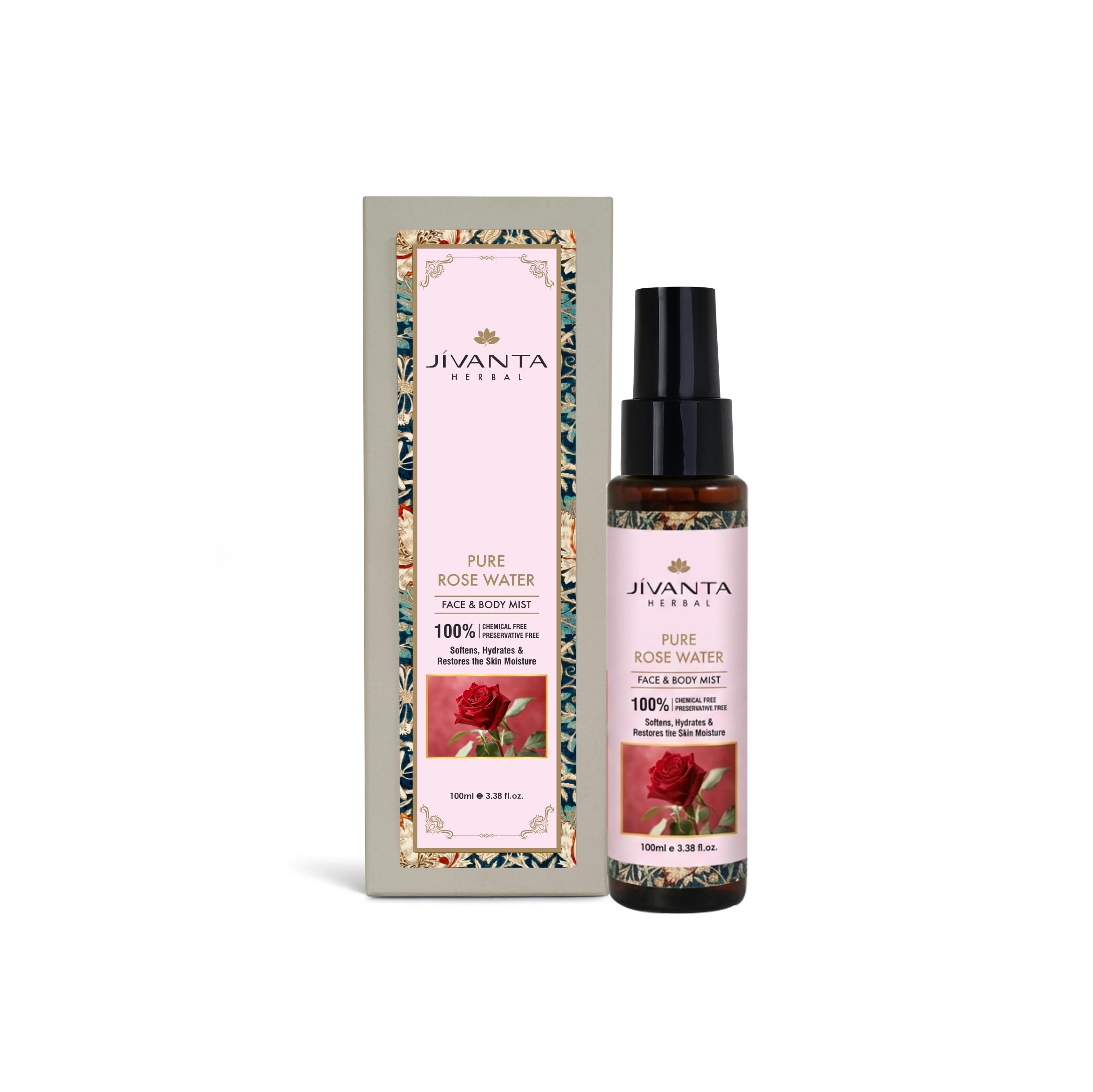 Jivanta Pure Rose Water | Natural Gulab Jal Facial Toner, Hydrate & Soothe Skin – Alcohol‑Free, Vegan, No Preservatives | 100 ml-image-8