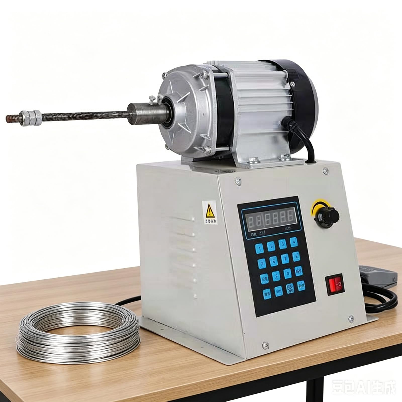 YXYLJOZ 650wAutomatic Coil Winding Machine, Automatic Industrial Winding, Adjustable Winder with Digital Control, Counting 0-9999 Turns, Machine Digital Control Coil Winder Range
