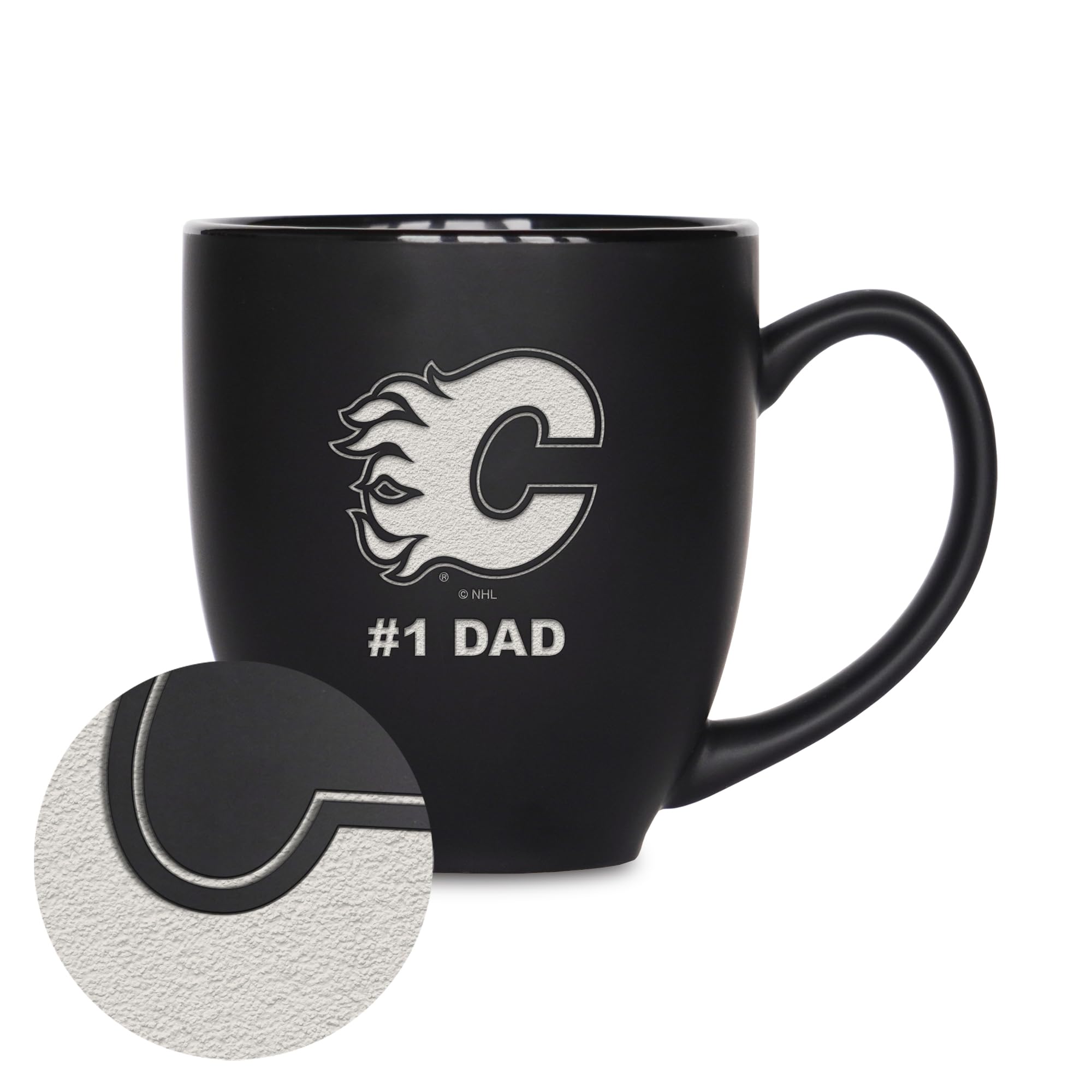 Mug Calgary Flames 445 ml idéal pour le café du matin devant le match