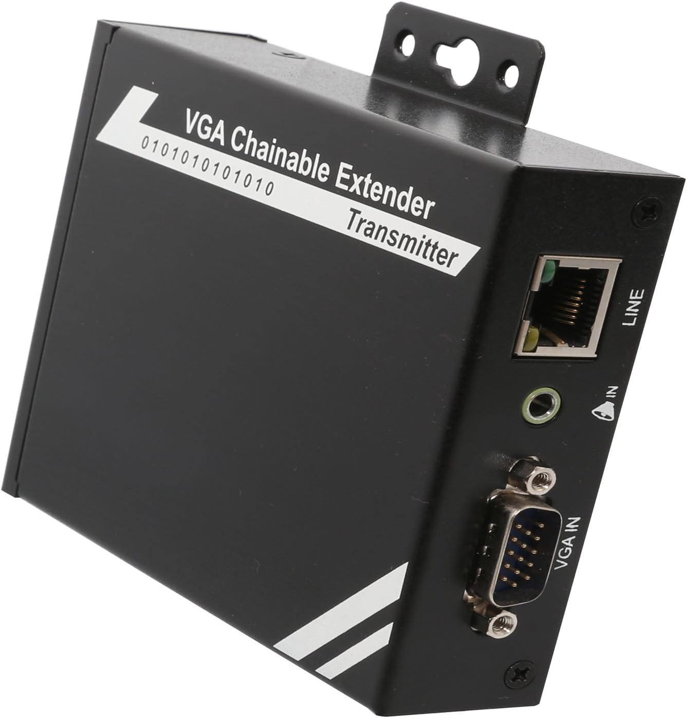 IO Crest VGA Video Audio Extender Transmitter Receiver Set 1080P HD Audio 100m 330 ft. Cat5e/6 - SY-EXT32016