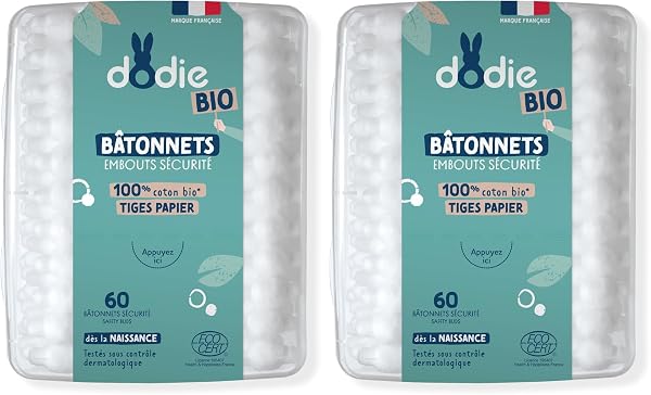 Dodie - Bâtonnets Bébé Bio, Dès la naissance, 60 Unités - 2
