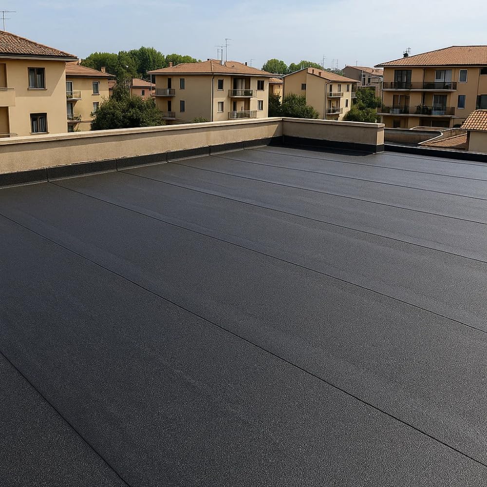 FORTUNATO Guaina Membrana Bituminosa Armatura Poliestere Spessore 4 mm Impermeabilizzante CASASCIUTTA Rotolo 1 x 10 m