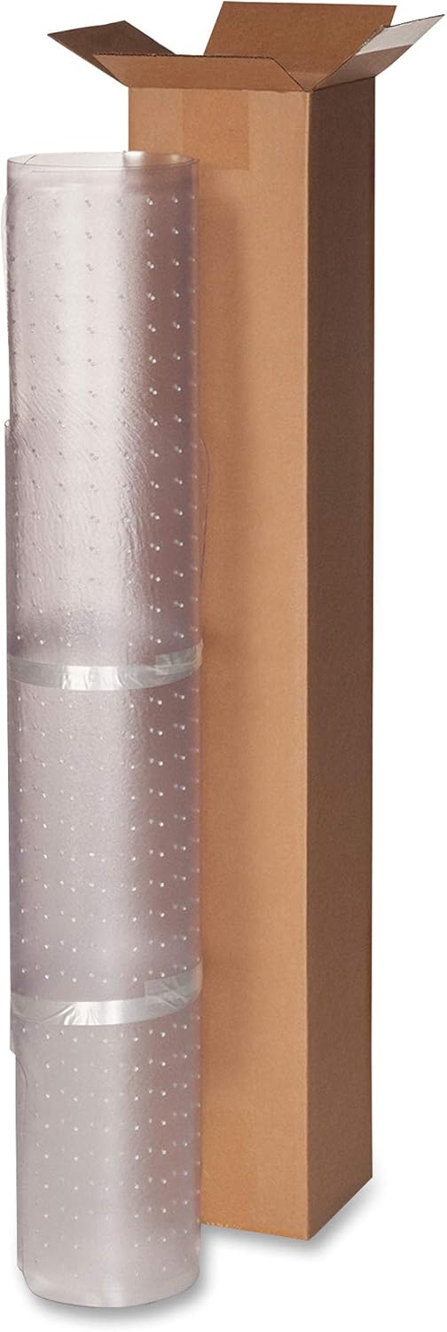 Lorell, LLR82820, Low-Pile Carpet Chairmat, 1 / Each, Clear, 45x63 w/25x12 Lip