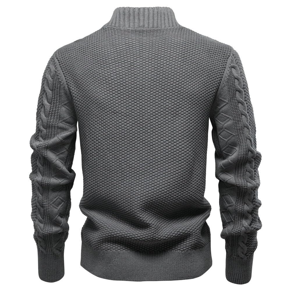 Męski sweter z dzianiny na jesień i zimę