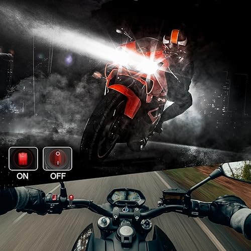 Miniatura 5 de OFFROADTOWN Arnés de cableado universal 1 plomo para motocicleta bicicleta ATV luz de conducción