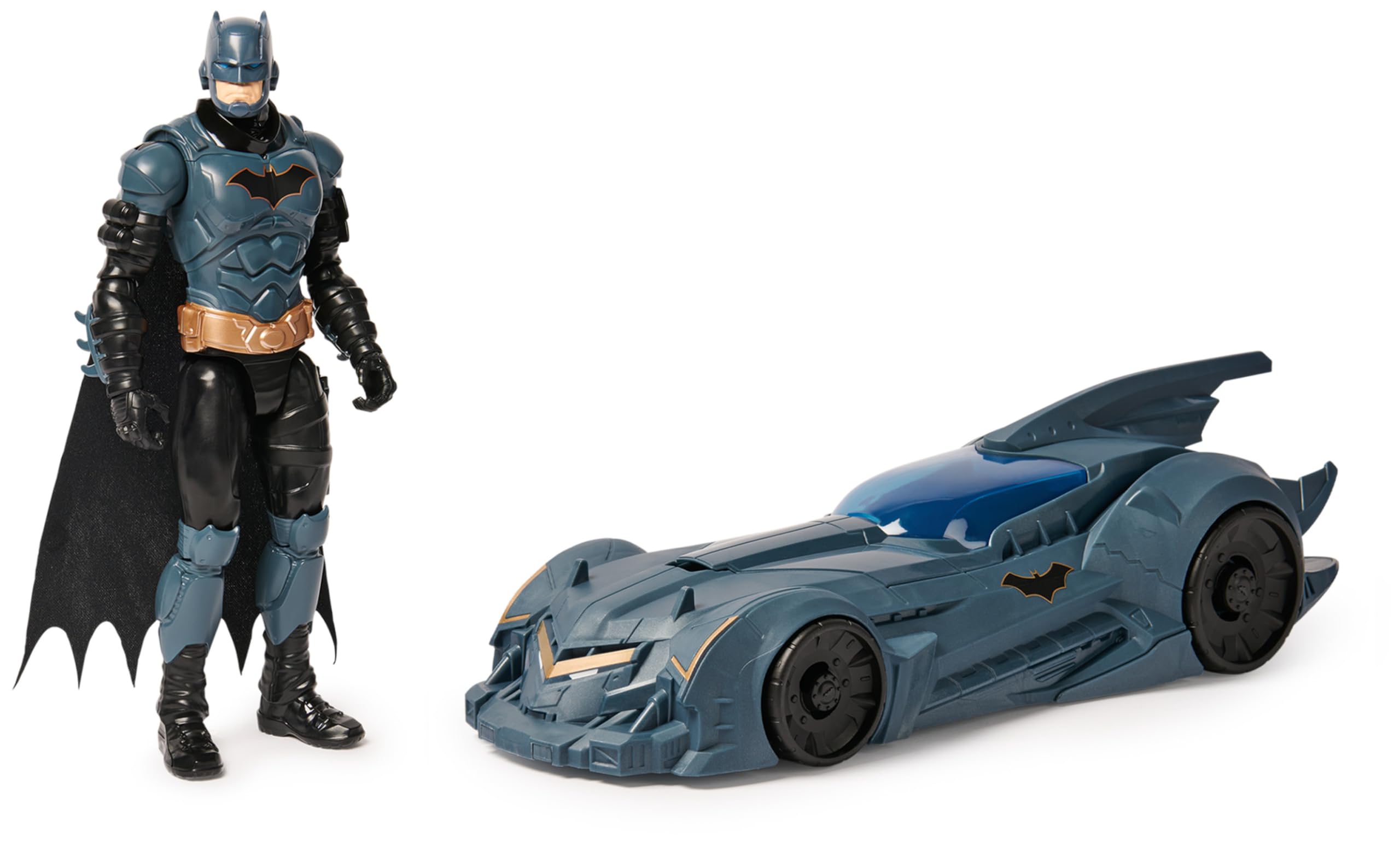 DC Comics Batman, Shadow Guardian Batmobile and Batman Action Figure, Kids’ Toys for Boys Aged 3 and Up
