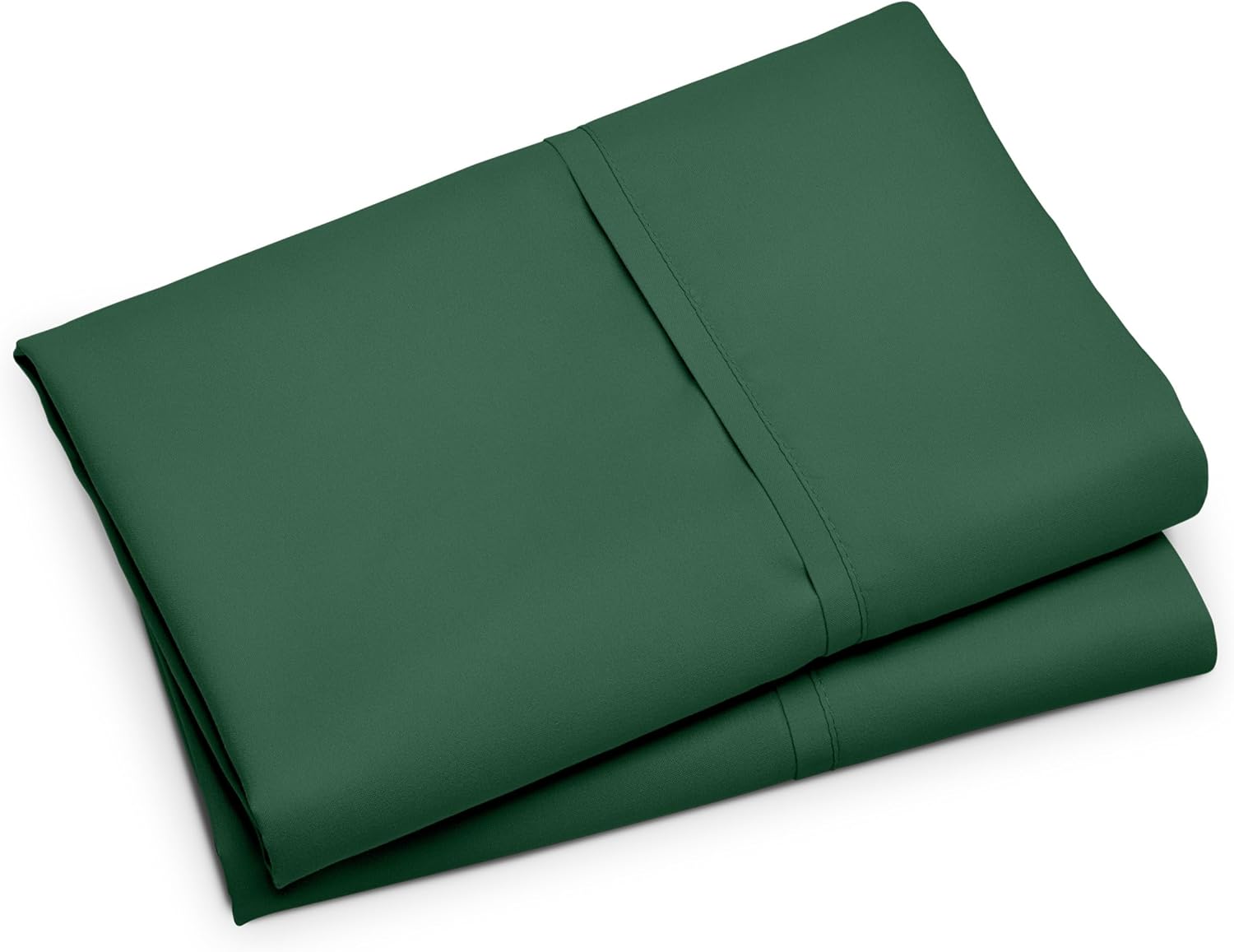 Forest Green Hypoallergenic Microfiber Standard Pillowcase Set