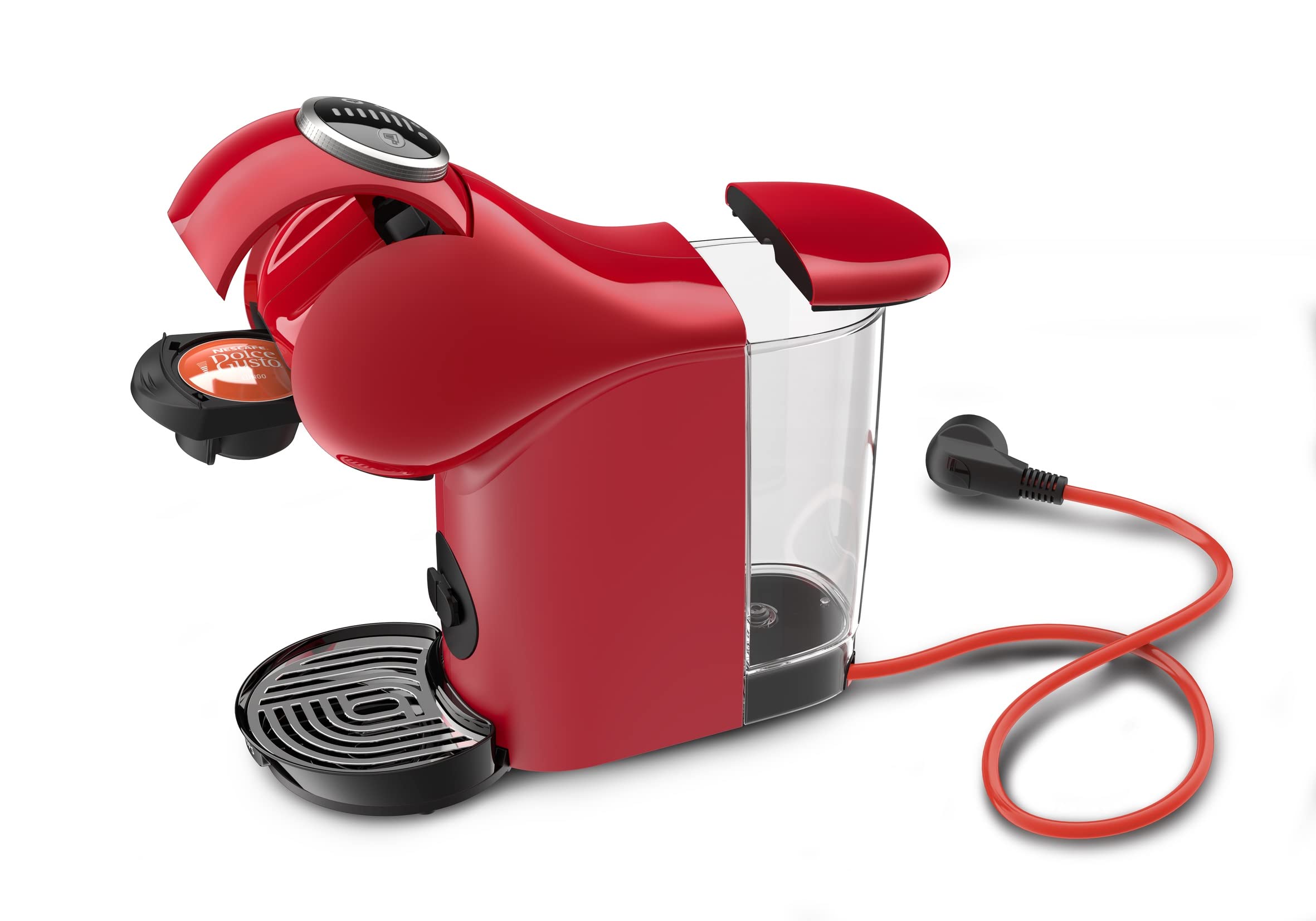 Krups Genio S Basic - Cafetera de cápsulas, capacidad 0.8 L, bebidas frías o calientes, modo Eco, pantalla táctil, 4 ajustes temperatura, compatible con Nescafé Dolce gusto, Pack 48 cápsulas