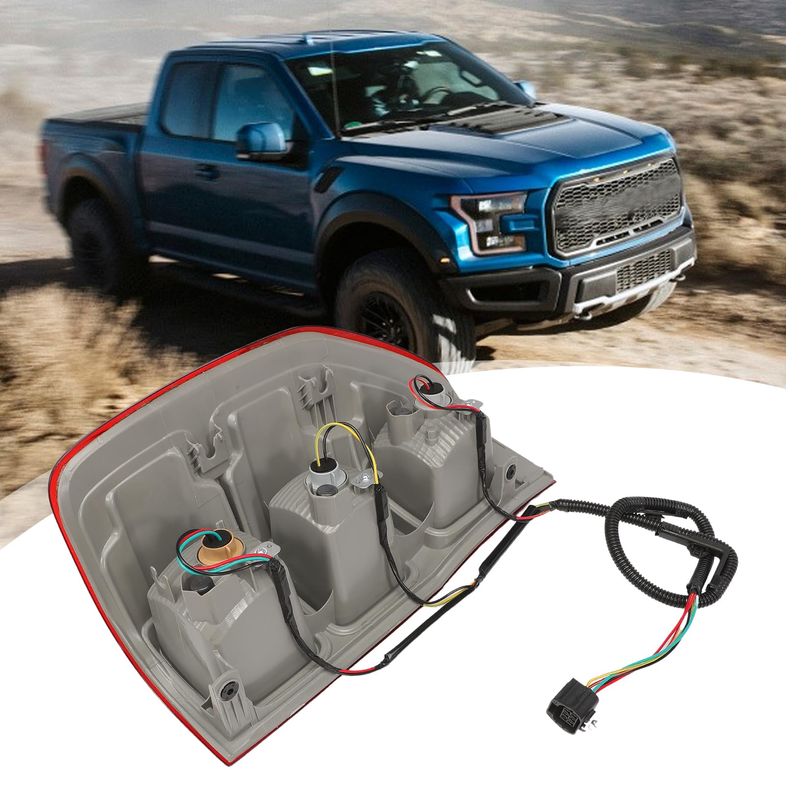Piloto Trasero Derecho para Ford Ranger T6 2012-2021 | Faro Trasero Lado Pasajero Ranger T6 PX MK1 MK2 MK3 2012-2021 Montaje Luz Trasera LED Directo Plug and Play