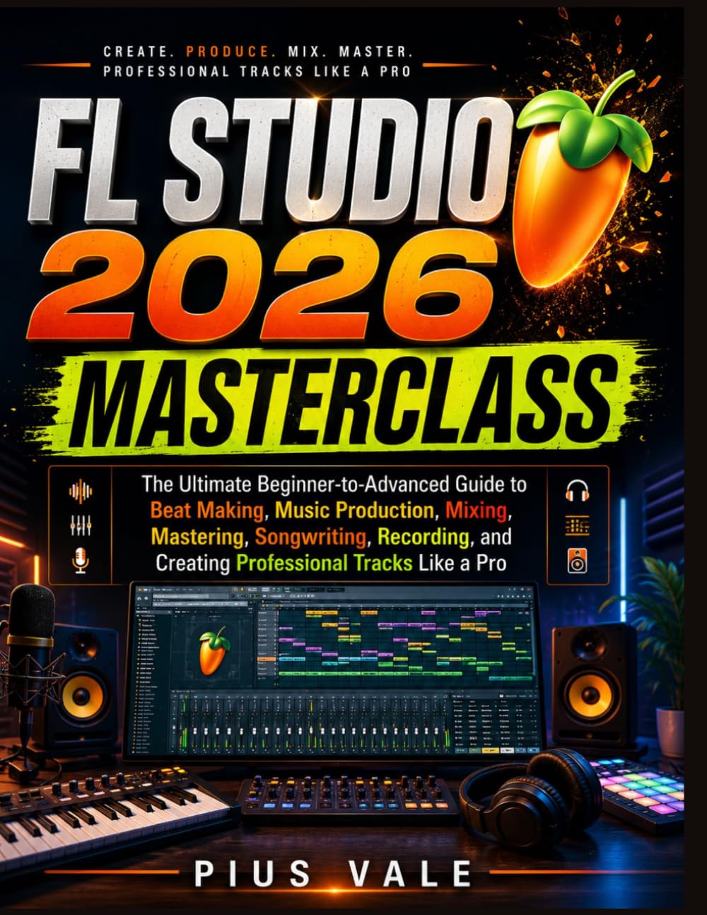 FL Studio 2026 Masterclass: The Ultimate Beginner-to-Advanced Guide to Beat Making, Music Production, Mixing, Mastering, Songwriting, Recording, and Creating Professional Tracks Like a Pro