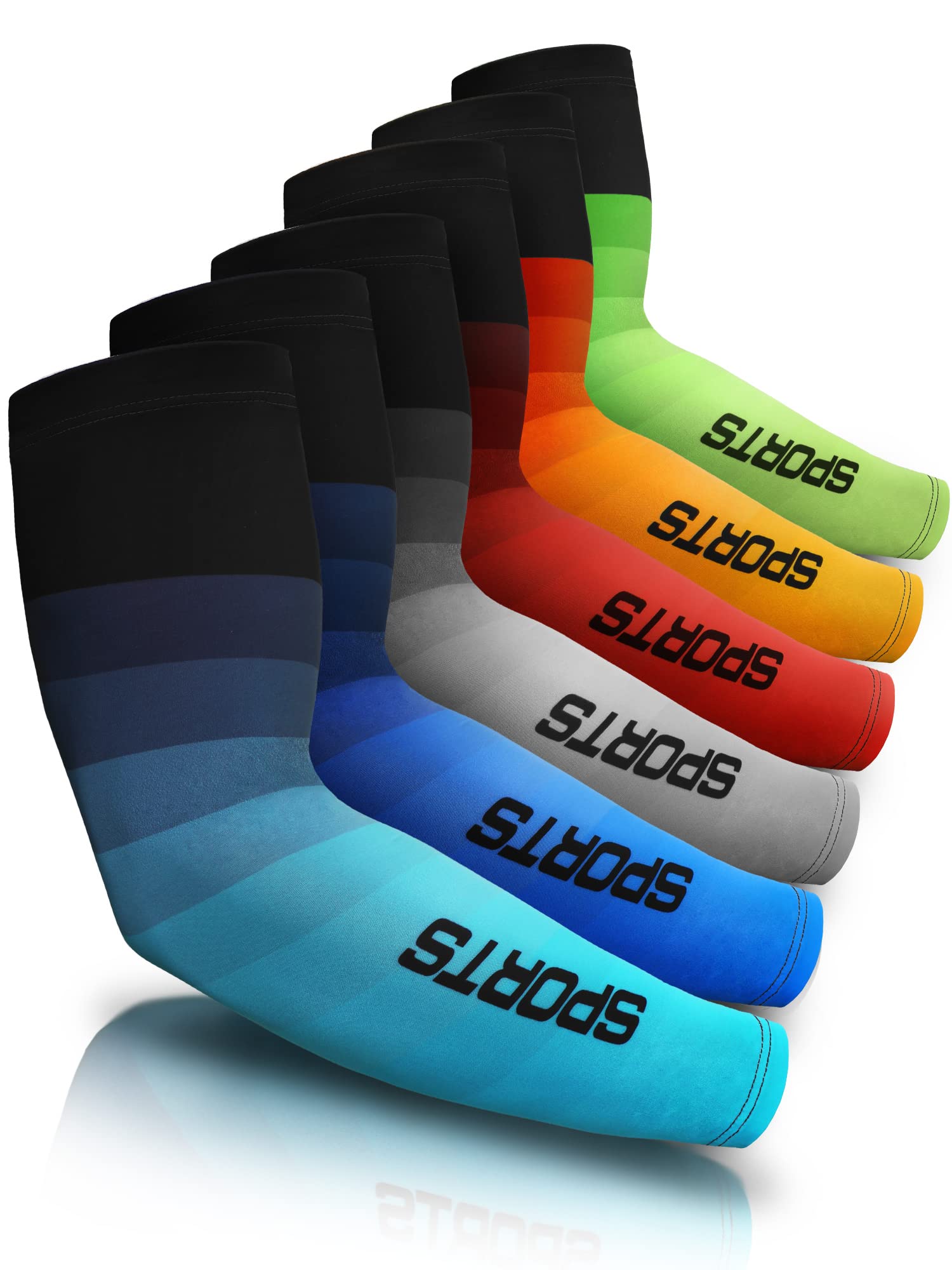 JenPen 6 Pairs Arm Sleeve UV Sun Protection Sleeves