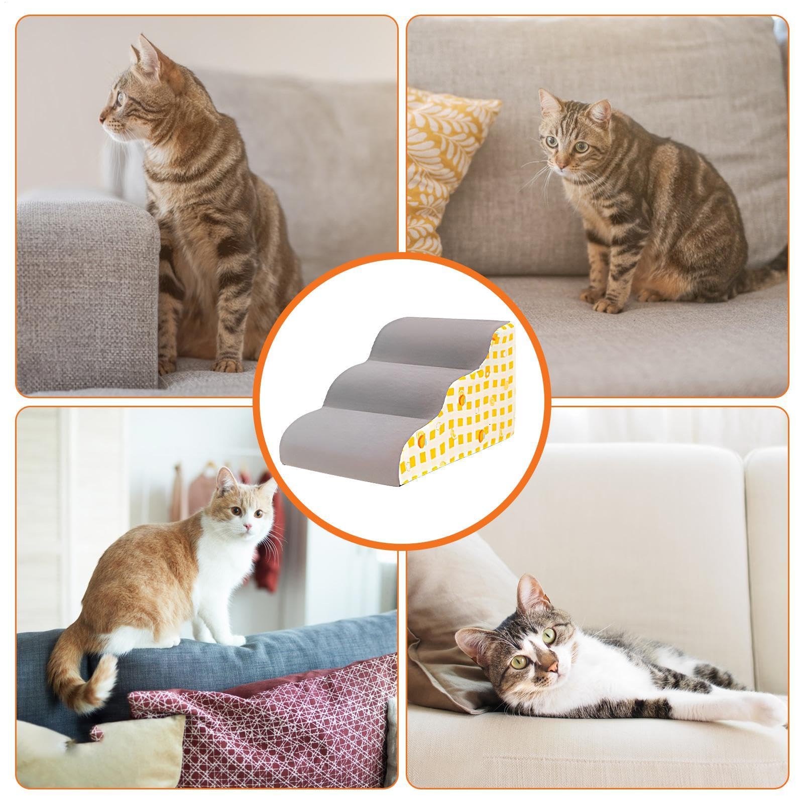 Rampe pour chien Escalier en mousse pour lit haut Marches pour animaux de compagnie