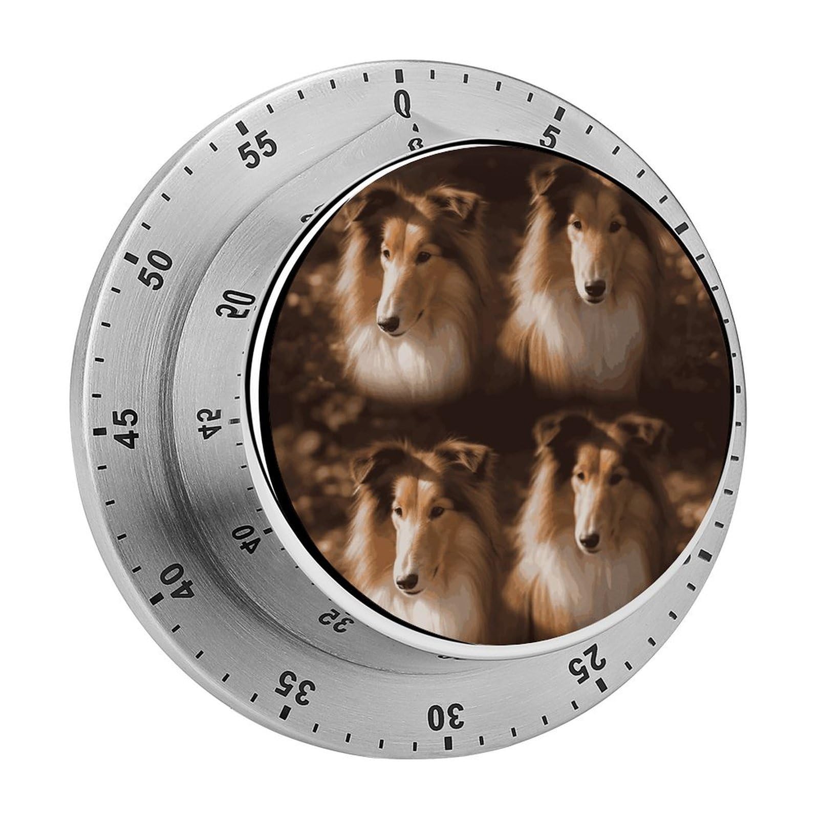 Adfgyerh Style Shelties Timer For Cooking, Kitchen Timer Magnetic No Batteries Required, Mechanical Timer With Loud Alarm, For Fitness Baking Exercise Oven
