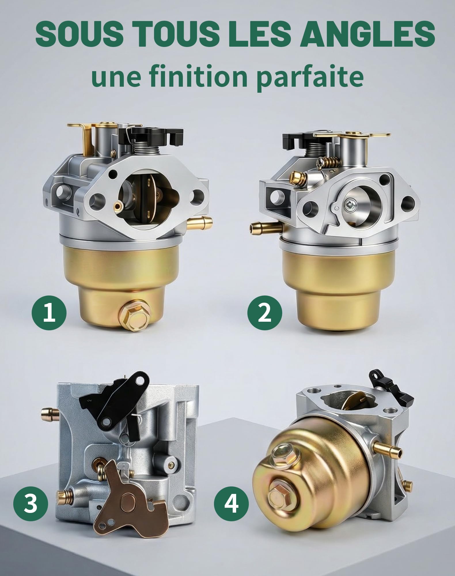 Carburateur pour Honda GCV160 GCV135 Pièces Détachées Tondeuse avec Joint pour Honda HRB216 HRS216 HRR216 HRT216 HRZ216 Accessoires Carburateur Filtre à Carburant Bougie Allumage - 5