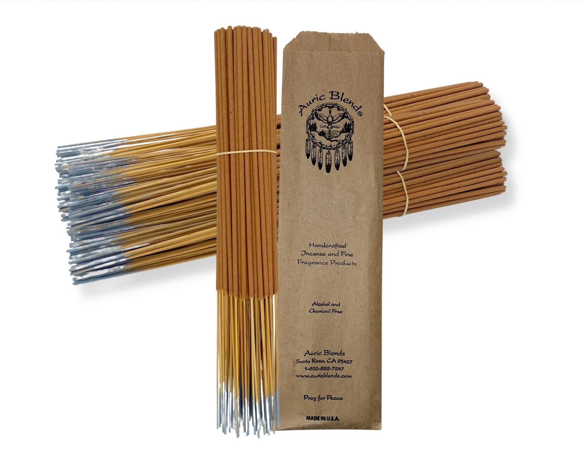 Auric BlendsPatchouly Hand Dipped Incense Sticks, 11" - Bundle of 100 Sticks