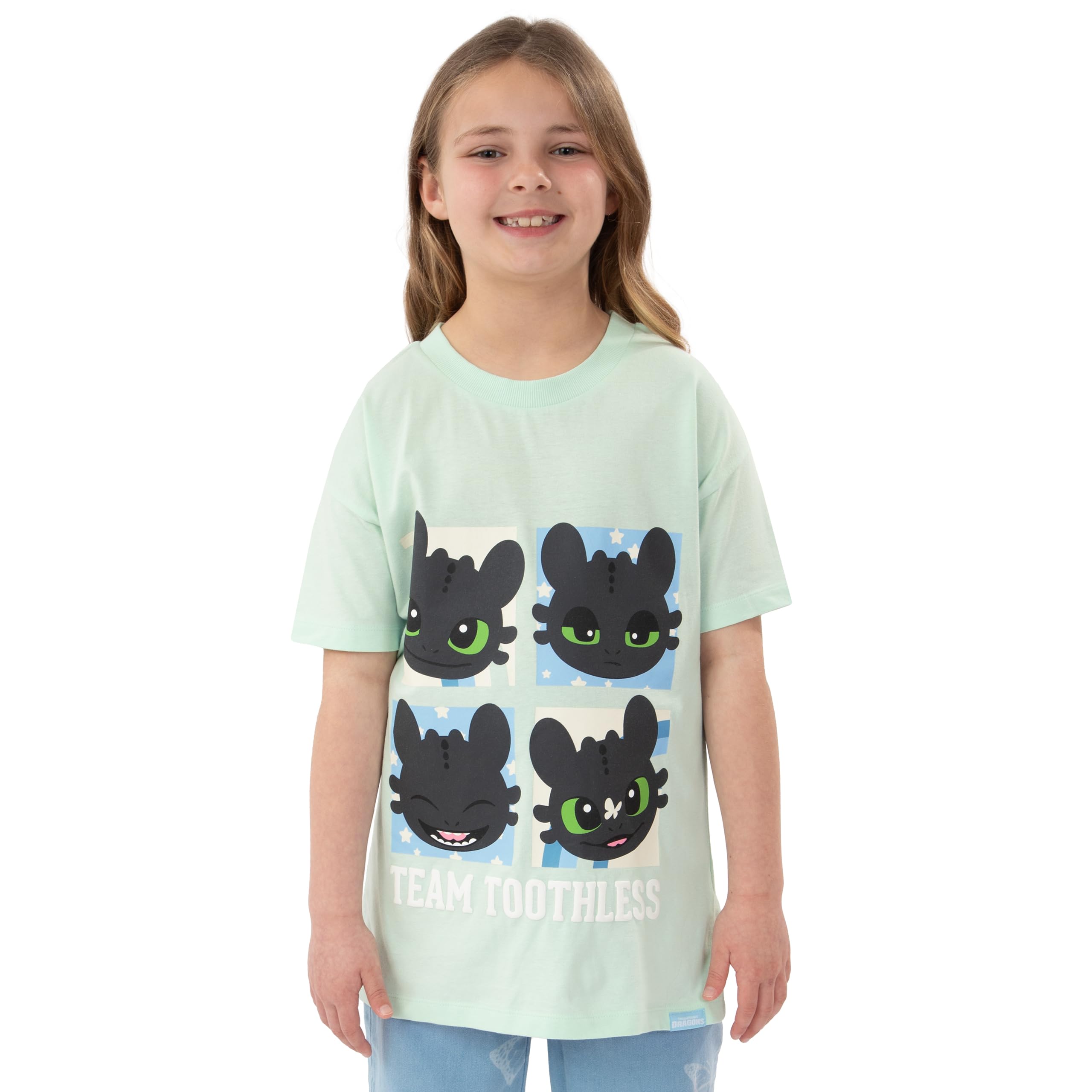 How To Train Your Dragon Camiseta Niña, Camiseta Manga Corta Niña Toothless, Ropa De Niños para Verano, Camisetas Niño De Algodón