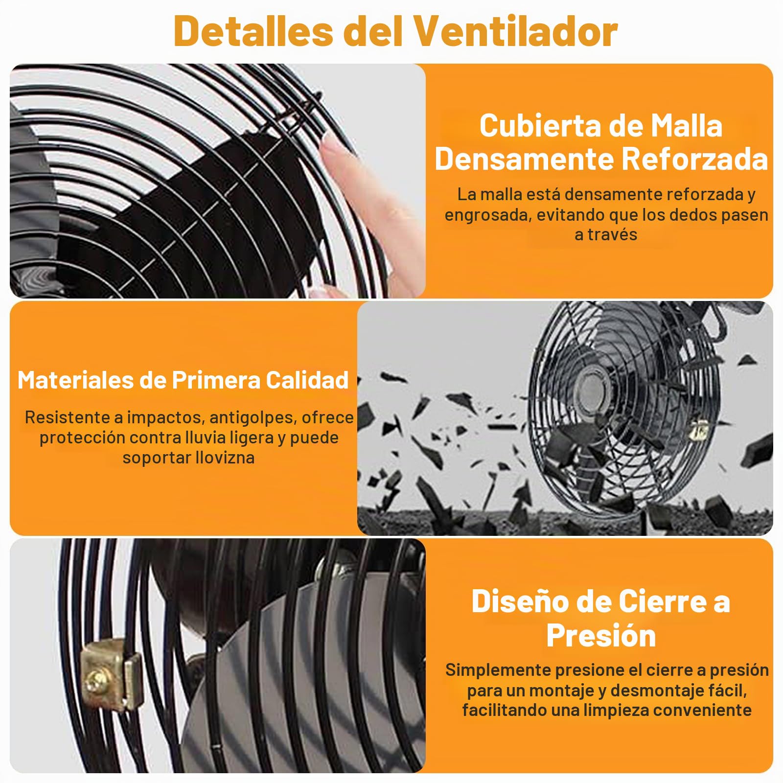 JIMACRO 2 Velocidades Ventilador Camping con 2 * 3000mAh Batería Recargable, Ventilador de Sobremesa, 12-15 Horas, Ventilador a Pilas Recargable para Biblioteca Oficina Picnic