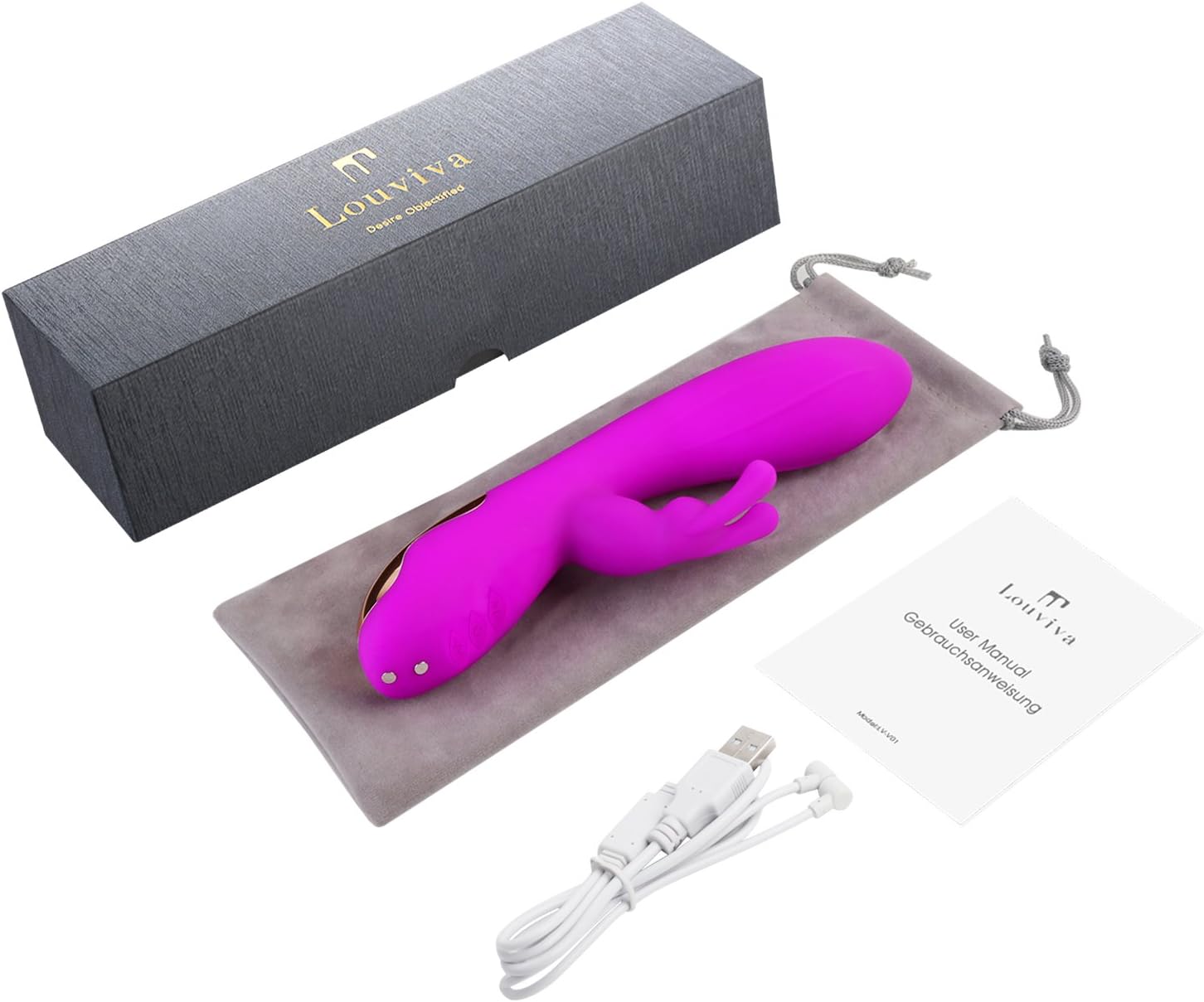 Vibrador, Louviva, Rabbit Vibrador de Silicona,Promoción de ...