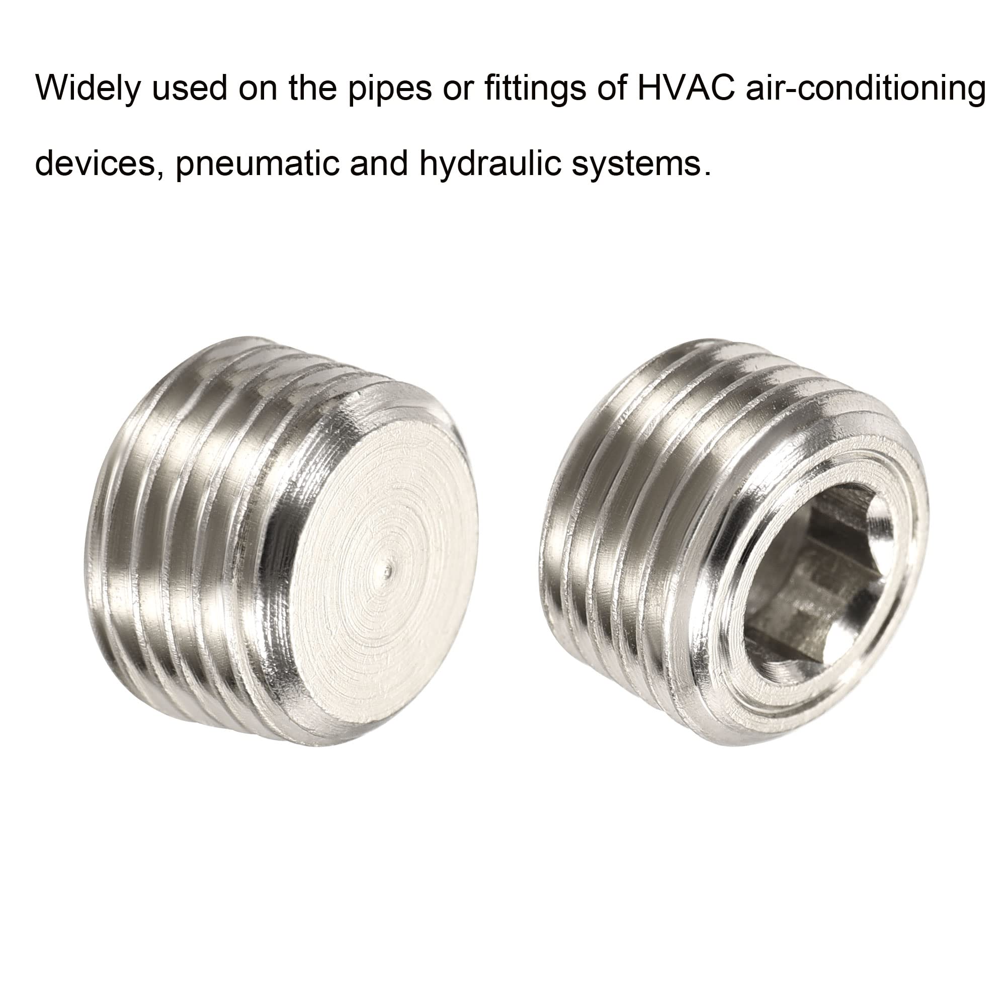 Bouchons Filetés Laiton Lot De 10 1/8 NPT Mâle - Hexagonal, Pour Tuyauterie Et Raccords - Marque Uxcell Bouchons Obturation Filetage NPT Bouchons Filetés Laiton Lot De 10 1/8 NPT Mâle - Hexagonal, Pour Tuyauterie Et Raccords - Marque Uxcell Bouchons Obturation Filetage NPT