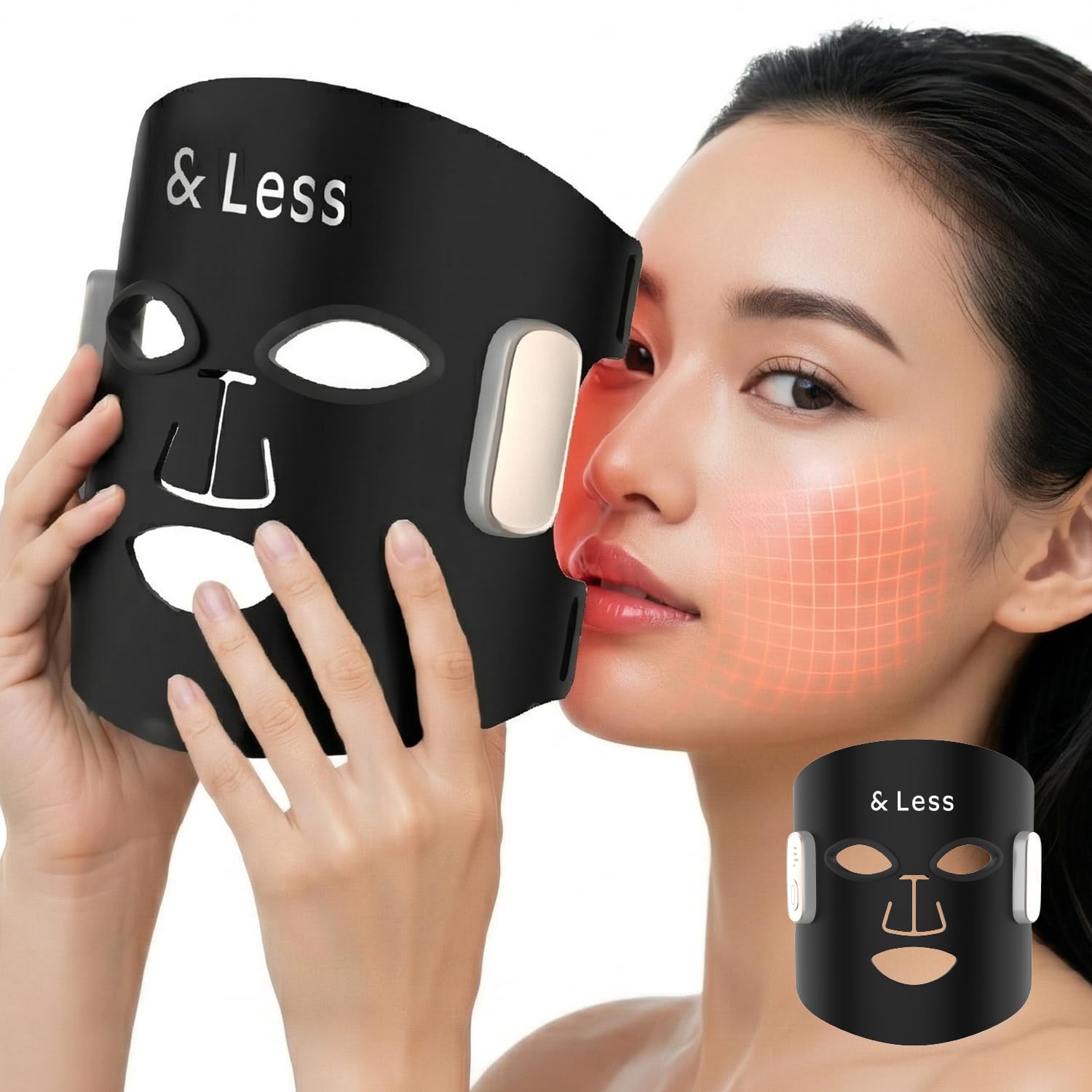 Amazon.co.jp: 【日本製 LED 美顔 マスク】&Less 美顔器 ながらケア