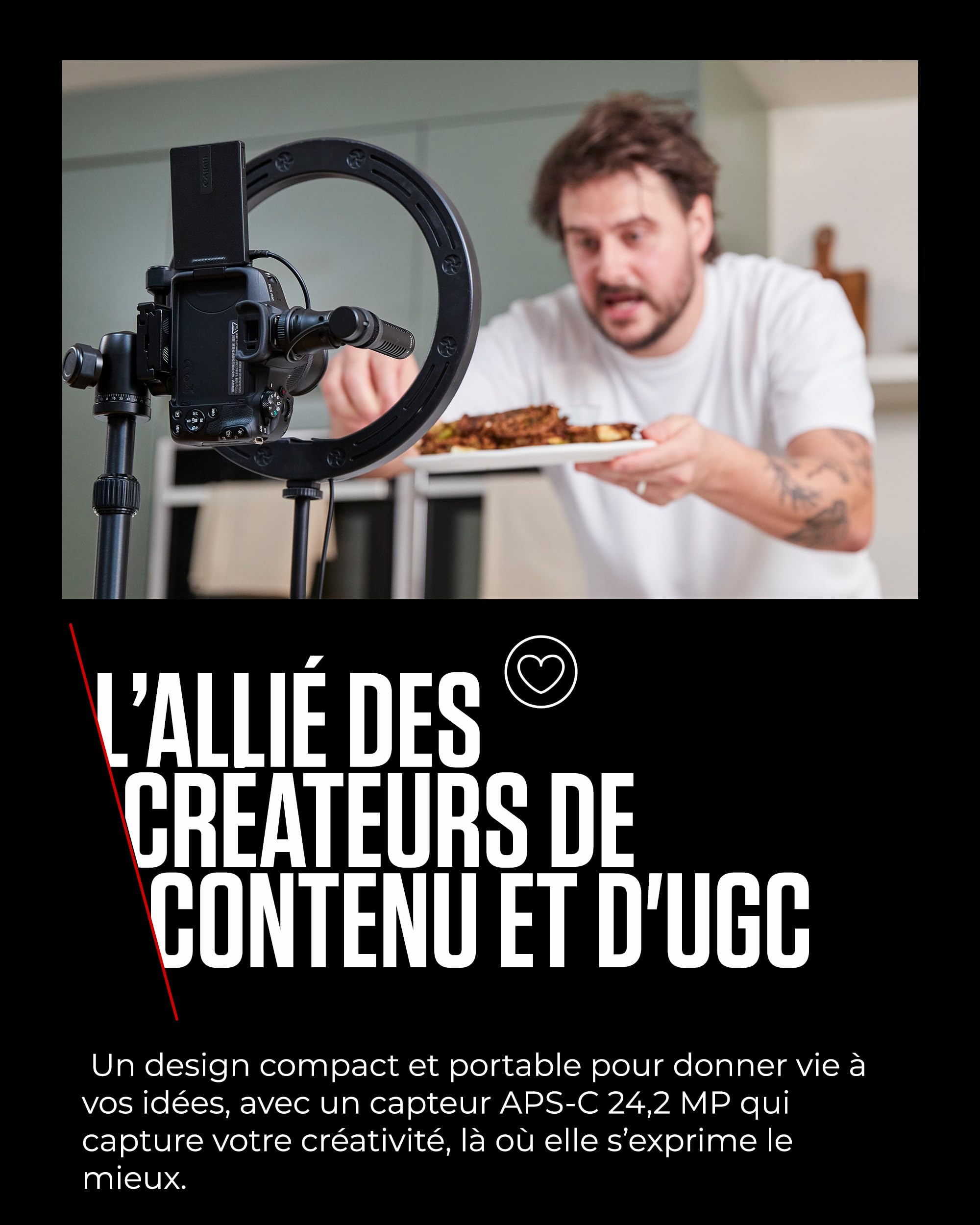 Canon EOS R50 Appareil Photo Hybride + Objectif RF-S 18-45mm + RF 75-300mm Kit Double Zoom - Appareil Photo numérique avec autofocus + détection de scène et des Visages, Animaux véhicules Vidéo 4k