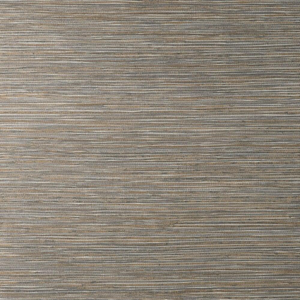 Grasscloth Luxury Fusion Plain Stone Grey Wallpaper - Metallic Modern Contemporary Textured - Stylish Feature Wall