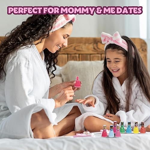 Miniatura 8 de Townley Girl Disney Princess Castlebox - Esmalte de uñas no tóxico, a base de agua, natural, seguro, de secado rápido, juego de regalo para niños y