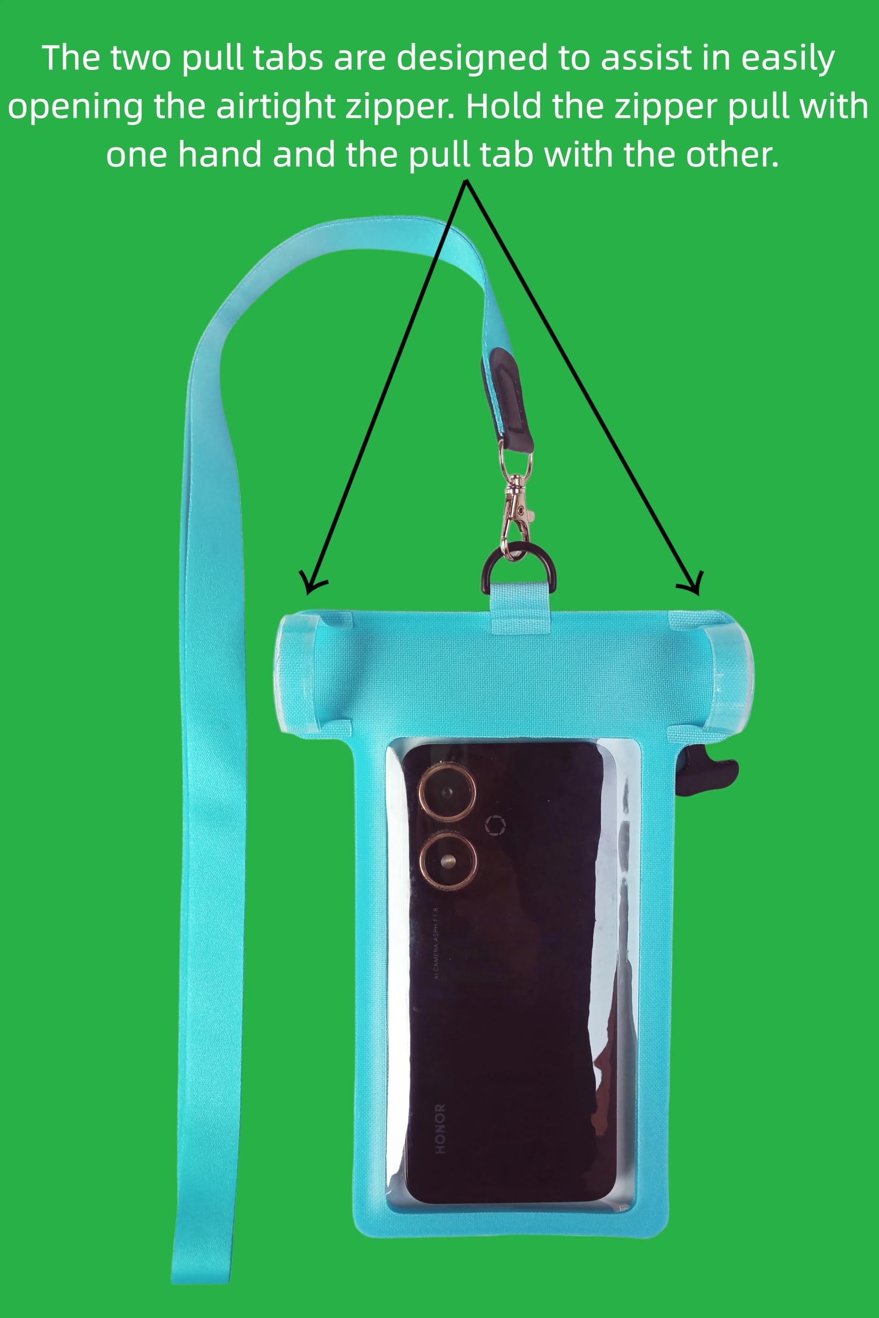 Wasserdichte Handytasche, wasserdichte Handyhülle, für iPhone 17, 16, 15, 14 Pro Max, IPX8 wasserdicht, luftdichter Reißverschluss