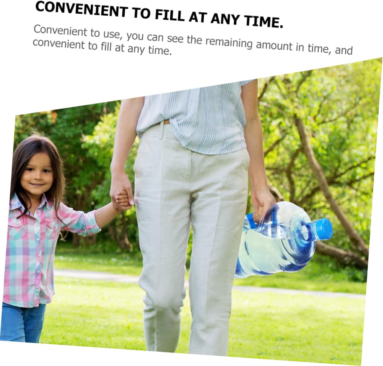 Thickened Camping Water Container 2 Pack Large Capacity Outdoor Water Bottles Handles for Hiking and Travel