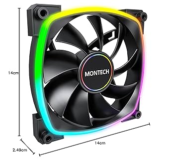 MONTECH PC ケースファン7枚セット　RX140 AX140 MONTECH PC ケースファン7枚セット RX140 AX140