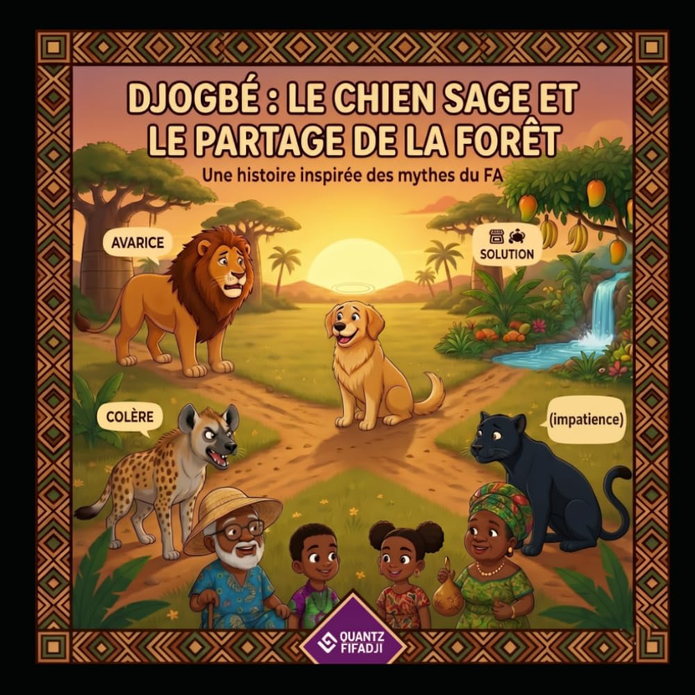 "DJOGBÉ : LE CHIEN SAGE ET LE PARTAGE DE LA FORÊT".: "Une histoire inspirée des mythes du FA" (Les Extraordinaires Aventures d'Ifèdé et Ayodélé)