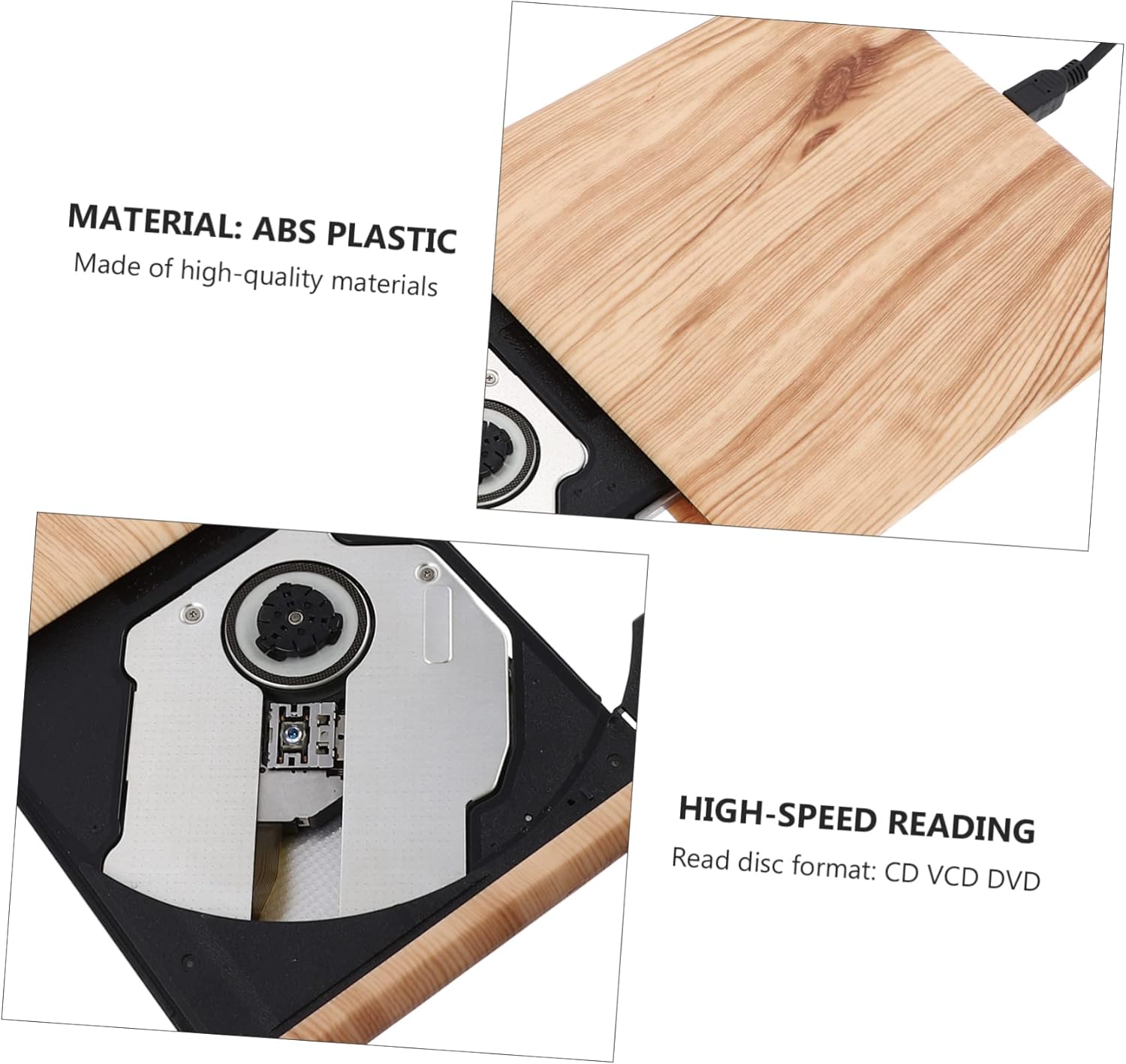 ARTIBETTER External DVD Player for Laptop USB USB DVD Burner Cd Writer Reader Data Backup