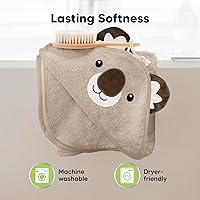 Vista 6 de KeaBabies Toalla de bebé con capucha para recién nacido, viscosa derivada de bambú, toallas de baño grandes con capucha para niños, niñas, niños