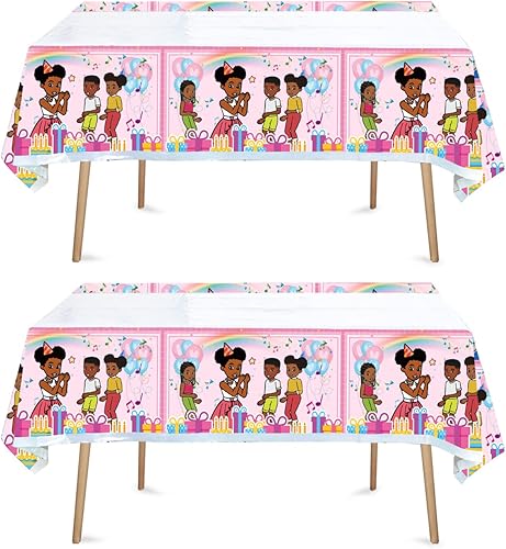 ZANCOS - Mantel esquinero desechable, 2 unidades, suministros y decoraciones para fiestas de cumpleaños, mesas rectangulares de baby shower, 70 x 42