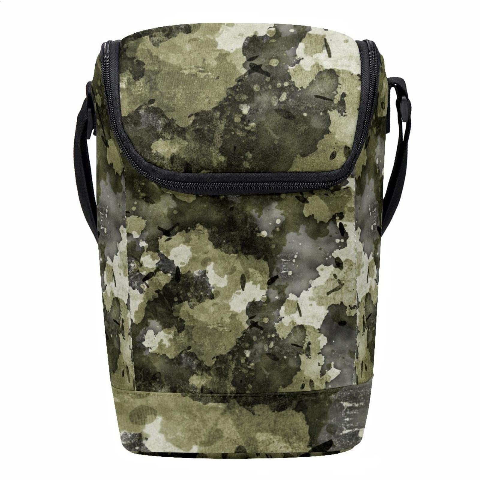 Lonchera ligera de camuflaje para oficina y excursiones bolsa de almuerzo pequeña urbana