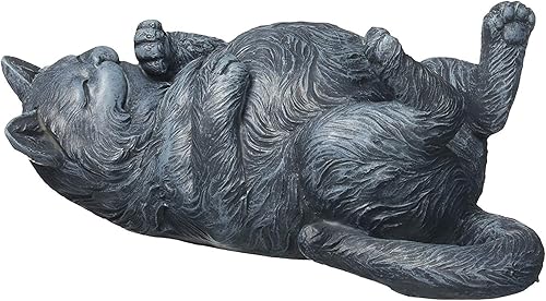 Design Toscano Estatua de gato juguetón en la espalda