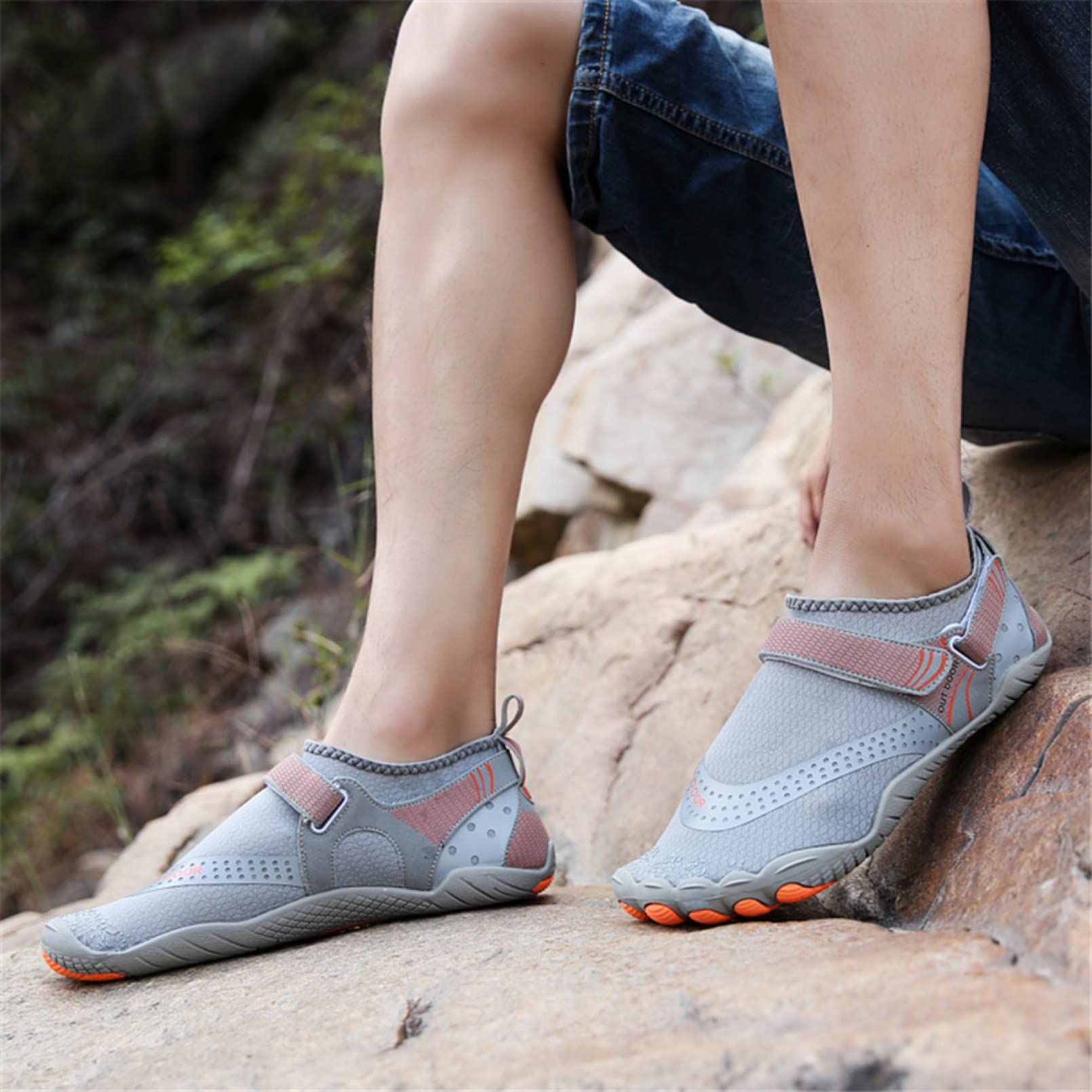 Zapatos de natación Hombres Playa Descalzo Aqua Zapatillas de Surf de Secado rápido Senderismo Agua