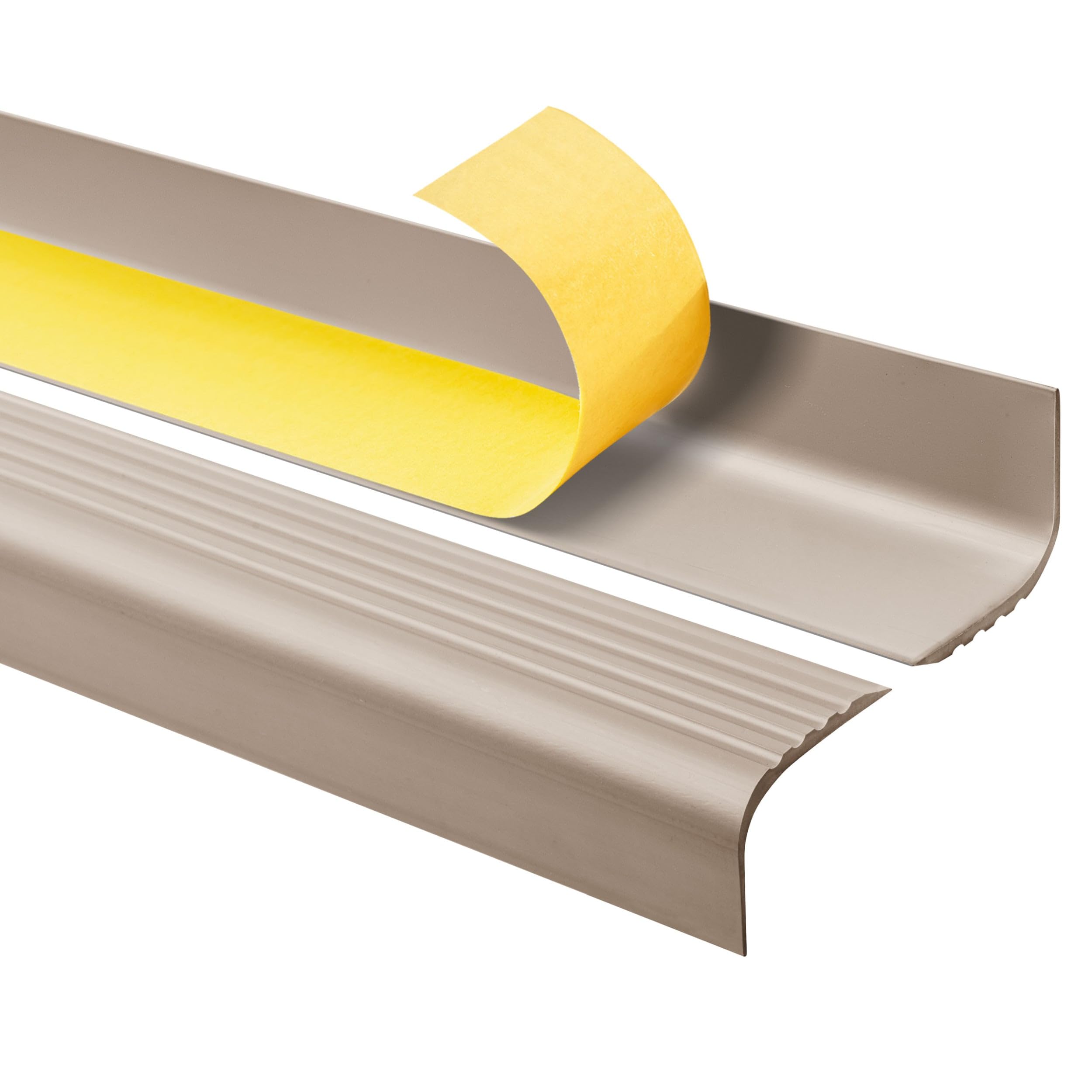 Quest Stair Nosing 52 x 40 mm Anti-Slip Self-Adhesive - Beige, 150 cm