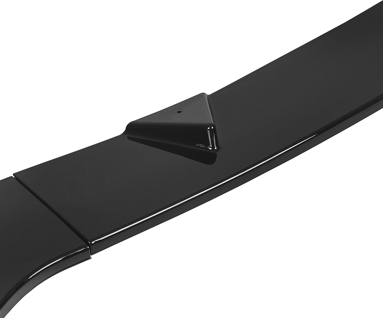 HECASA Front Bumper Lip Compatible with 2014-2017 Infiniti Q50 Base Spoiler Splitter Body Kit Premium Gloss Black