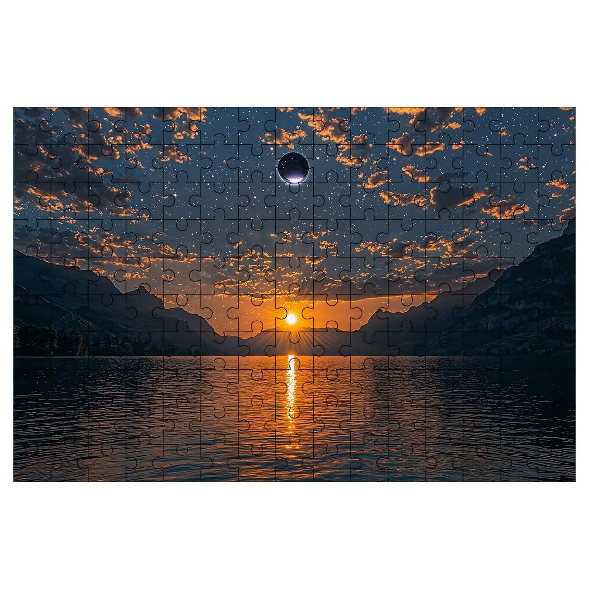 Puzzle 1500 elementów drewnianych dla dorosłych Krajobraz, Planeta Puzzle