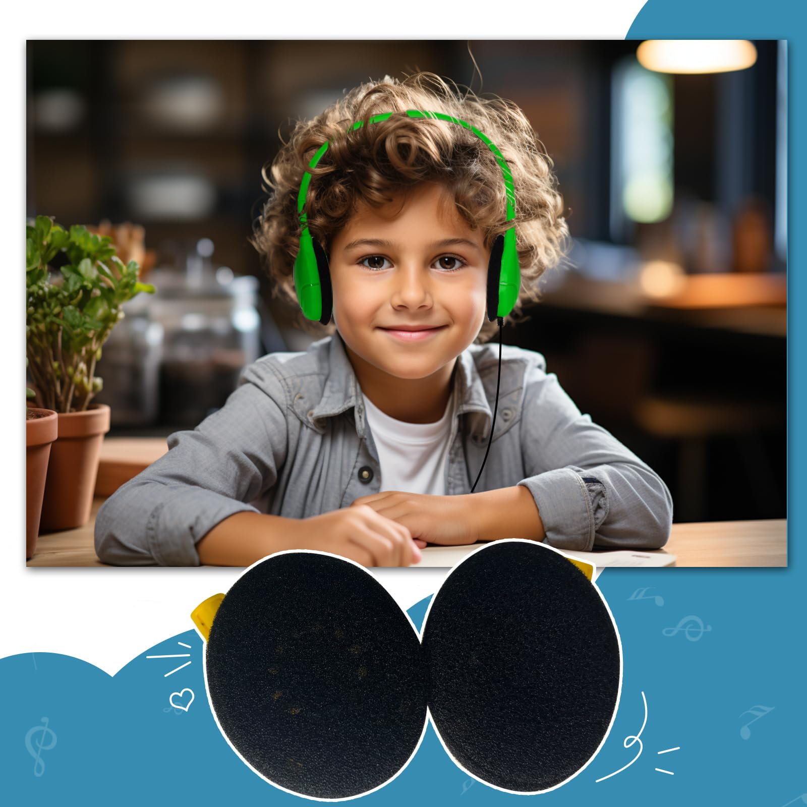 Confezione da 20 cuffie per bambini, studenti, scuola, aula, regolabili, con jack da 3,5 mm, per biblioteca, bambini e adulti (004 cuffie multicolore)