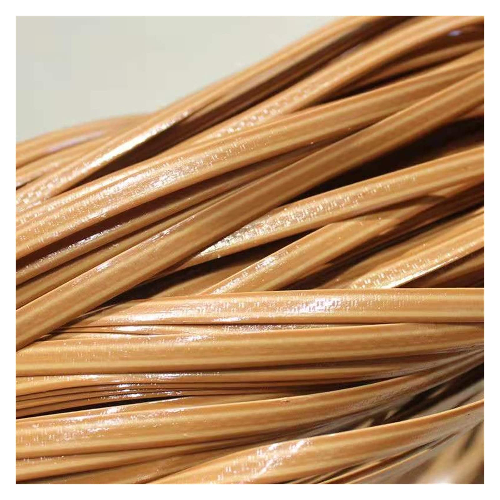 NURUGURE Plastic Rattan Wicker, PE Rattan Wicker Repair Material 3mm 500g Weaving Strip for DIY Chair