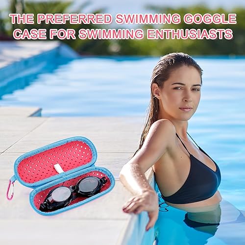 Miniatura 10 de Funda para gafas de natación para gafas de natación, fundas protectoras para gafas con clip, gafas de sol, gafas, deportes, funda para anteojos con