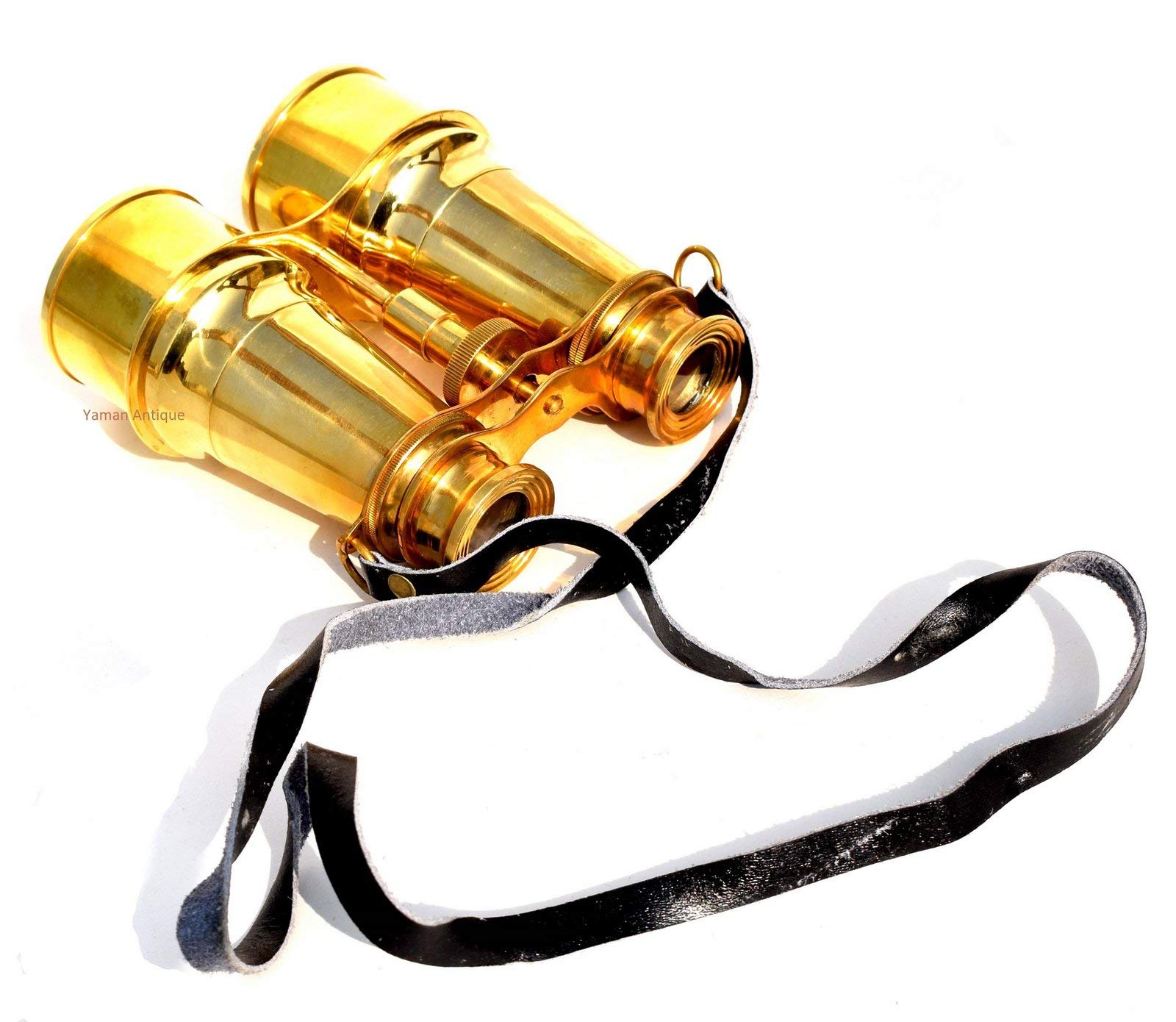 Yaman Antique Nautical Captain's Solid Brass Binoculars 6 Inches