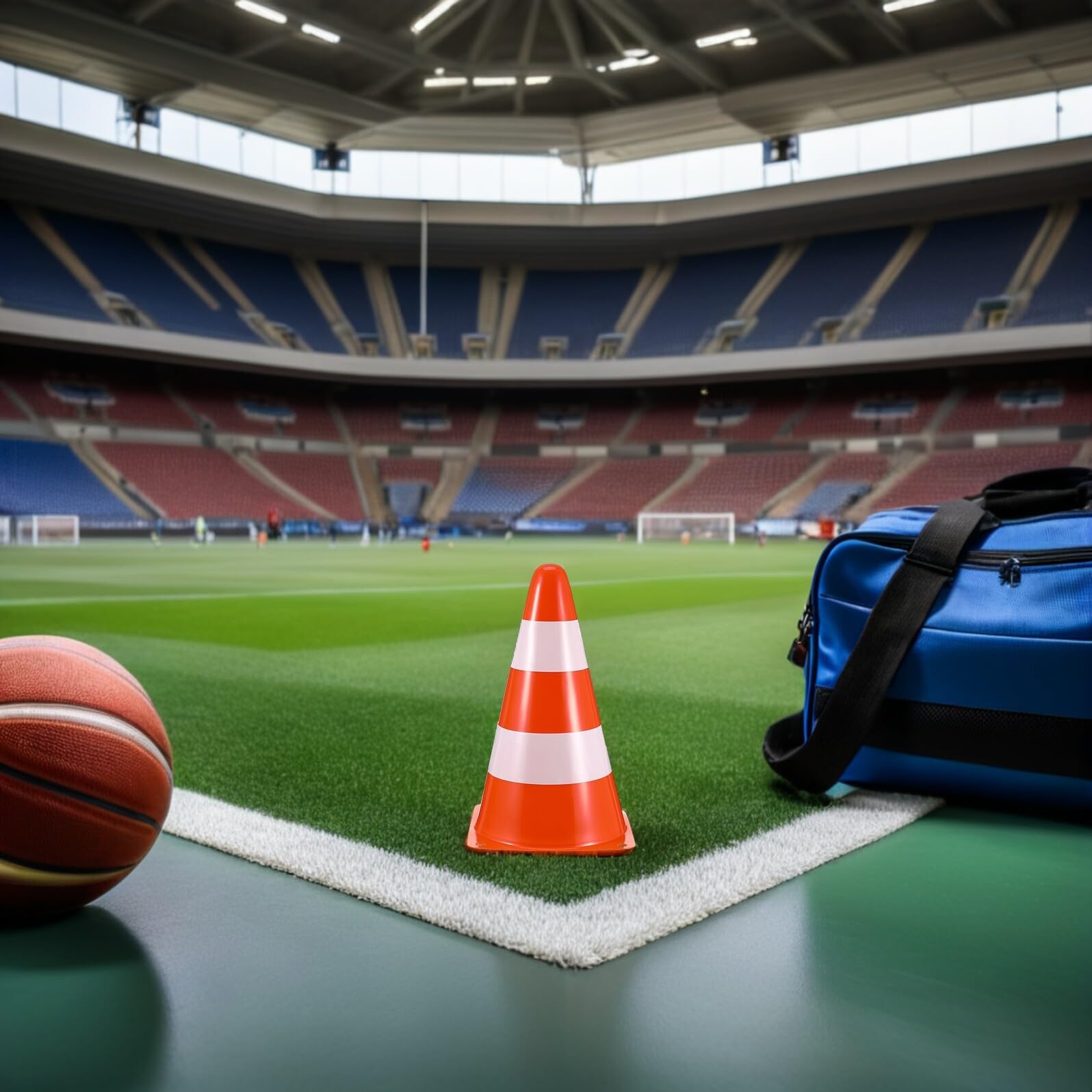 Hohopeti 10 Unidades Conos de Entrenamiento Fútbol Naranja Apilables Conos de Seguridad para Prácticas Deportivas y Agilidad Actividades al Aire