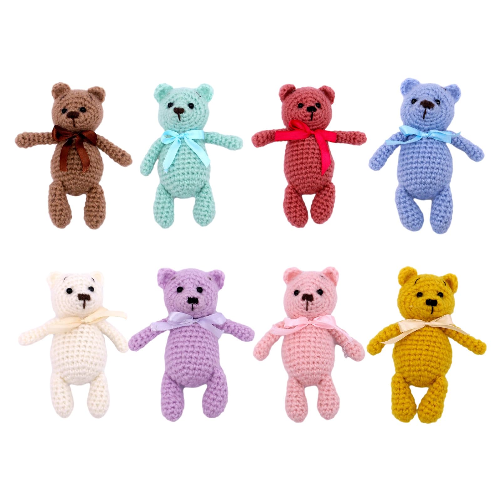 Photography Props for Baby Handcrochet Cartoon Bear Cuddle Photo Posing Furniture Soothe Rattle Photo Accs Baby Photo Shoot Accessory Baby Photography