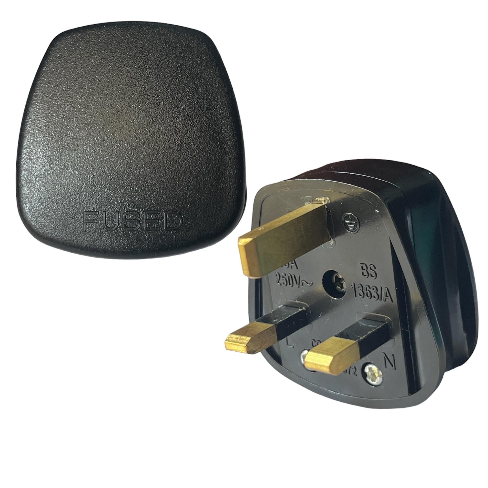 Vadda Bai (2 Pcs.) 3 Flat Pin 13A 250V Wiring Male Top Plug with Fuse Used in: UK, Ireland, Cyprus, Malaysia, Singapore, Hong Kong (Pack of 2) (B09QK36JRY) Amazon Price History, Amazon Price Tracker