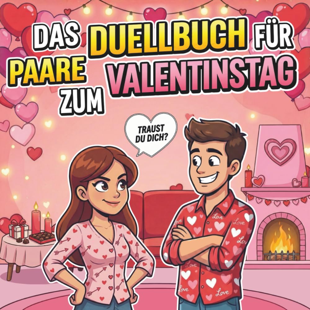 Das Duellbuch für Paare zum Valentinstag: 1-gegen-1 Spiele, Bonus-Challenges und lustige Battles! Die geniale Geschenkidee zum Valentinstag für Sie & Ihn!