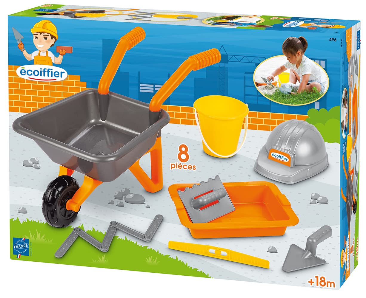 Juguetes Ecoiffier 496 – Juego de mampostería – Juego de Playa para niños – a Partir de 18 Meses Multicolor, Multicolor