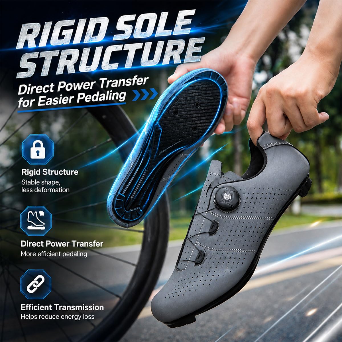 Zapatillas Ciclismo Carretera Hombre y Mujer 36-47EU